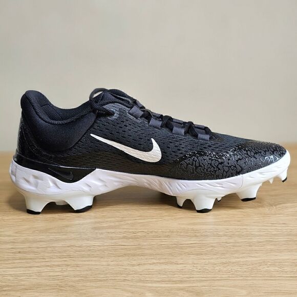 Nike Alpha Huarache Elite 4 Low MCS Baseball Cleats Shoes Black White Size 12 main image 5